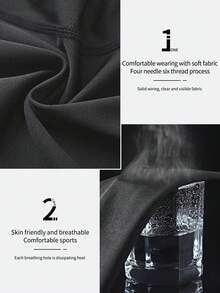1pc Men's Sports Pants, Thin Compression Tight Workout Leggings For Gym, Training, Running, Basketball, Autumn - Black - View 7