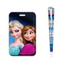 1pc Anime Frozen Princess Series Card Holder For Bus Pass Student ID Campus Card Access Card Badge Lanyard Back To School Student Supplies For Women Wallet Mini Wallet Purse Wallet School Supplies Card Wallet