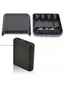可拆卸4节18650电池盒，小容量移动电源套装，免焊便携式移动电源套装