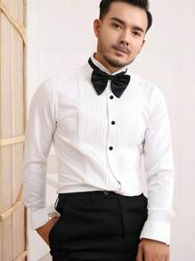 Set de 2/6/8 piezas de gemelos y botones de camisa para hombres, juego de gemelos y botones de camisa de esmoquin para hombres, gemelos y botones de camisa de latón para boda/banquete/ceremonia/negocios, el mejor regalo para padres/amigos/amantes