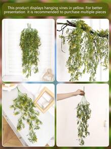 1pc Artificial Chili Pepper Hanging Vine - Decor For Home, Room, Wreath, Garden, Wedding, Inside And Outside, Farmhouse Style Fake Hanging Vine