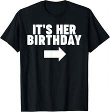 Es su cumpleaños camiseta - Negro - Ver 1