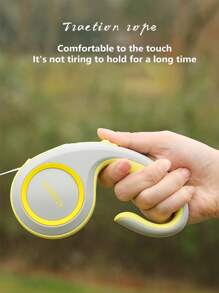 1pc 3m/5m Stretchable Pet Leash - Durable ABS Material, Automatic Retractable Dog And Cat Leash, With Comfortable Handle, Suitable For Outdoor Walking, Pet Accessory Ergonomic Handle Automatic Retractable Leash, Small And Portable Pet Leash For Going Out