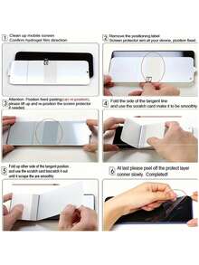 4 Stücke hochauflösende hydrogel Bildschirmschutzfolie mit Vollabdeckung kompatibel mit iPhone 16ProMax/15Pro/14Plus/13/12Pro/11ProMax/XsMax/XR/X, abweisend gegen Fingerabdrücke, glatter Berührungseffekt, kein gehärtetes Glas, Geschenk zum Geburtstag, für Familie, Freunde, Handyzubehör