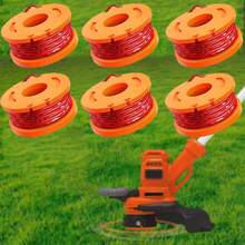 6pcs Compatible WORX WA0010 Trimmer Line Spool Grass Cutting Line Spool For WG150 WG151 WG152 WG157 WG160 WG160.1 WG175 WG180 - Orange - View 9