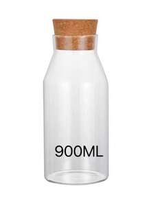 Glass Bottle For Decoration With Cork Lid 600ml-900ml-1200ml - M-900ml - View 1