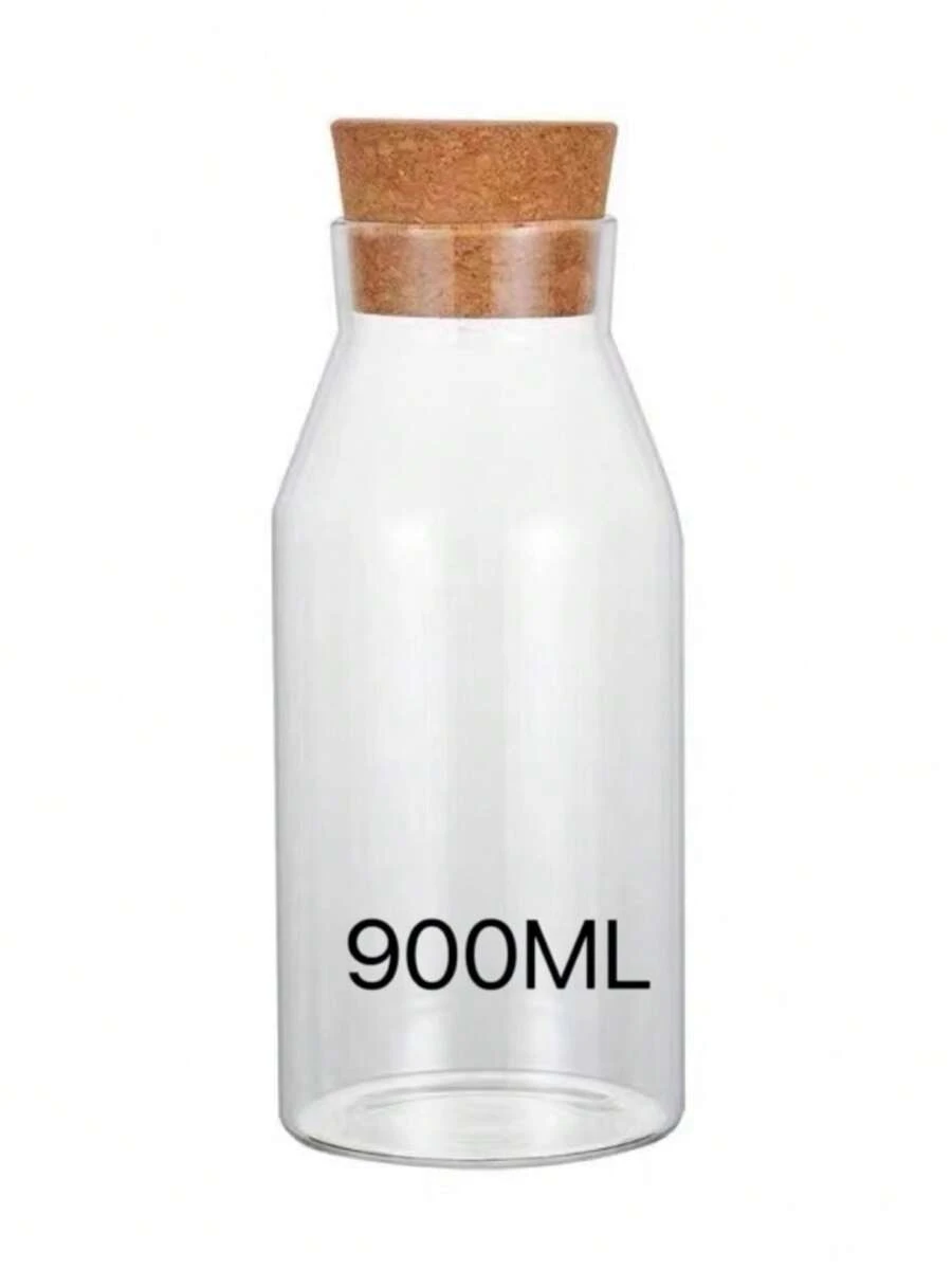 Glass Bottle For Decoration With Cork Lid 600ml-900ml-1200ml - M-900ml - View 1