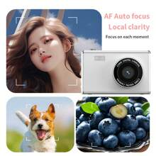 1 Pc 1080P 2.4-Inch Screen Portable Camera, With Front Camera,Small Camera, With 8x Zoom And Anti-Shake, Built-In LED Fill Light, Recording Function,Suitable For Boys And Girls.