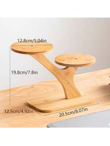 1 Stück kreative Baumäste, Blumenregal für den Schreibtisch, Mini-Büroschreibtische, mehrstöckige Blumenhalter, Bambus und Holz für Wohnzimmer, Balkone, Sukkulentenblumentöpfe