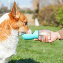 Leak-Proof Pet Water Bottle - Durable Plastic Pet Hydrator With Ergonomic Handle And Anti-Spill Design, Suitable For Outdoor Walking, Hiking, Travel - Available In Yellow, Blue, White, Pet Hydration Gear | Ergonomic Pet Bottle | Durable Plastic Bottle, Dog Water Dispenser