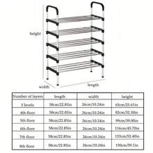 1pc Multi-Layer Shoe Rack, Freestanding Shoe Rack, Easy To Assemble Shoe Rack, Shoe Rack Organizer For Rental House, Entryway, Hallway, Bedroom, Bathroom, Office, Living Room