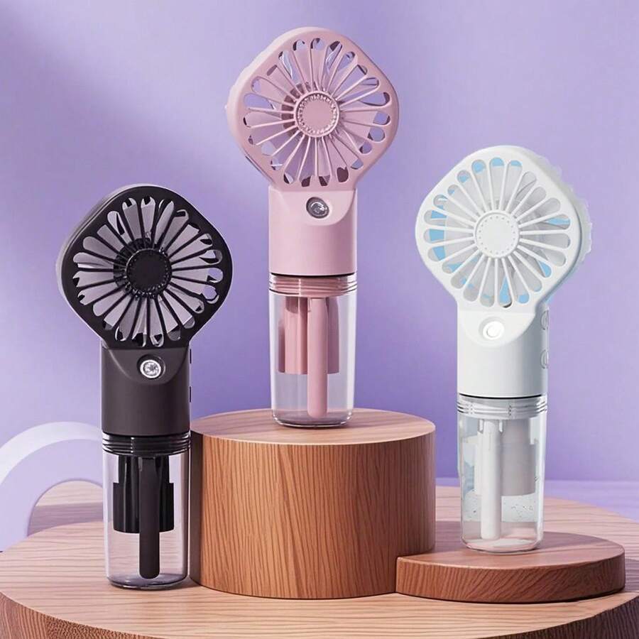 800mAh Lithium Battery Charging Handheld Spray Fan Portable Mini Charging Handheld Fan Spray Humidification Gift Handheld Small Fan - Multicolor - View 1