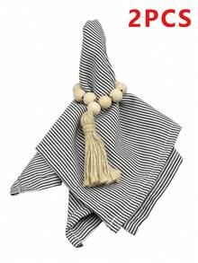 2/6/12pcs Striped Napkins, Washable & Reusable, Suitable For Restaurant, Living Room, Home Decor - Multicolor - View 15