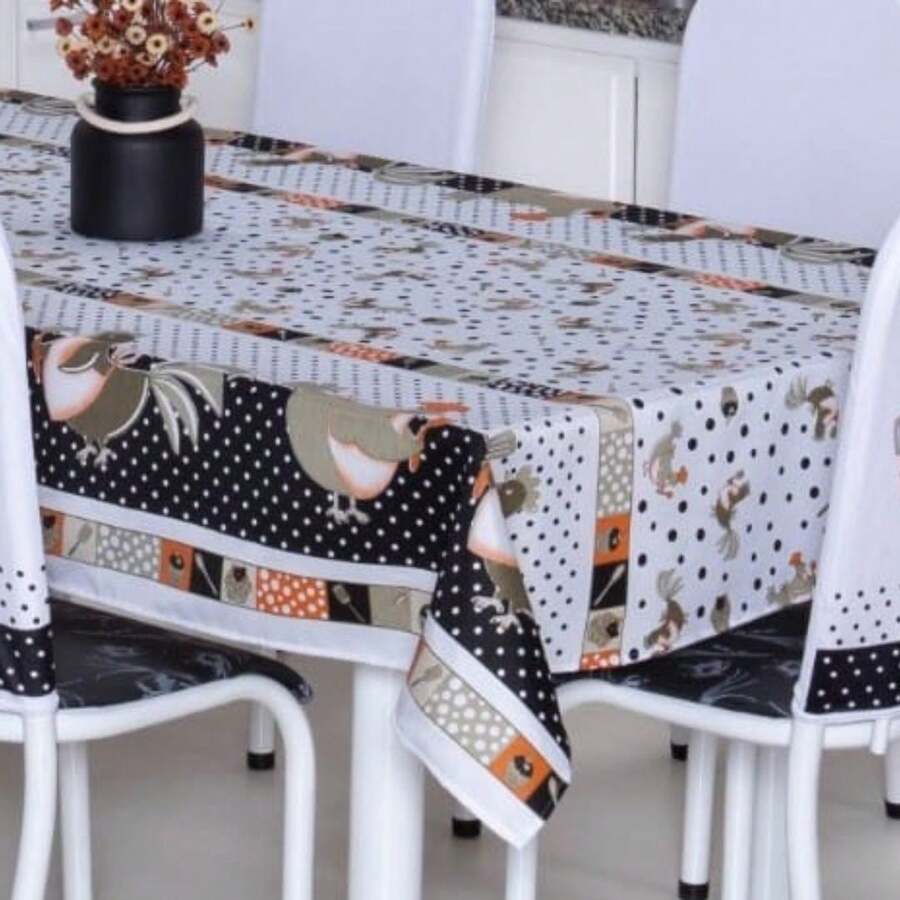 Oxford Tablecloth Rectangular Polyester Plain 4 To 12 Seats Living Room Kitchen Dining Luxury Modern Washable Premium Fabric - 深灰色 - 查看 1
