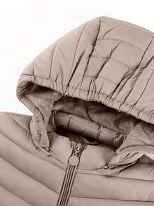 Risissida Women's Autumn Minimalist Hooded Cape Jacket - No Zipper Design, Practical Pockets - Dusty Pink - View 5