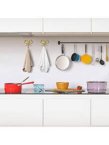 Gold Butterfly Hooks, Brass Butterfly Wall & Door Hooks, Towel Hooks, Brass Coat Hangers, Decorative Brackets, Suitable For Wedding, Bathroom, Living Room, Kitchen Decor - Multicolor - View 5