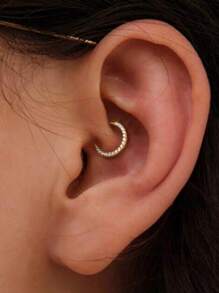 1 Stück 16G vordere Zirkonia Charnier Segment Nasenpiercing Ring, Hypoallergen Edelstahl schwarz 8mm Helix Knorpel Ohrringe, 18K vergoldete 6mm Daith Ohrringe, Conch Piercing Schmuck, Tragus Ohrläppchen Rook Ohrringe, 10mm Ohrläppchen Ohrringe, Augenbrauen-/Bauchnabel-Ring, Körperschmuck Dekoration für Frauen und Männer