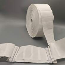 10 m/10,9 yardas Cinta blanca para dobladillo de cortinas con pliegue profundo, cinta para encabezado de cortinas para cortinas ligeras, cortinas de ventana, cortinas de puerta y cortinas de ducha