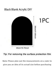 1pc 55*40cm/48*40cm/40*30cm Blank Acrylic DIY Signage Board, Wedding Welcome Sign, Minimalist Wedding Decor Suitable For Outdoor Lawn Wedding, Indoor Wedding Or Beach Wedding, Birthday Party And Other Theme Party Wayfinding - Multicolor - View 12