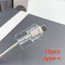 1pc/5Pcs/10Pcs ABS Resin Cable Sleeves: Protect Your Cables From Breakage And Disconnection(Select The Specification According To The Type Of Your Data Cable)