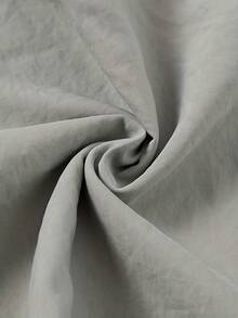 女士时尚两件套：纽扣衬衫和抽绳腰裤 - 淺灰色 - 查看 3