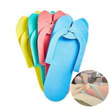 40pcs Disposable Foam Pedicure Slippers - Non-Scented Universal Flip Flops For Foot Care, Nail Salon, Spa, Shower, And Beach Use - Multicolor - View 2