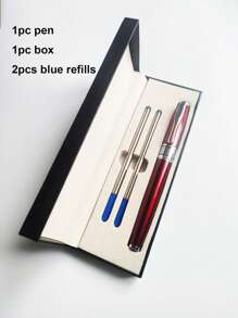 Novo Desenho de Luxo Caneta de Escritório de Metal Preta, Caneta de Esfera Metálica para Assinatura, Caneta Metálica como Presente de Negócios e de Volta às Aulas