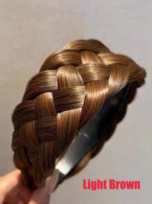 2025 New Twisted Braid Wig Hair Band | Voluminous High Crown Design + Fishbone-Braided Accent | Stylish Headband For Looks & Glamorous Events Hairband Hair Hoop