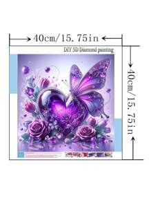 [1 Set] DIY Diamant Malerei Set, Vollbohrer 30*30cm/40*40cm