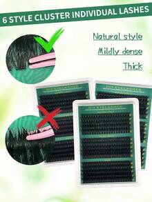 New 300/290/280pcs/15Rows 5D Fluffy DIY Lash Clusters 30D+40D+50D/40D+60D+80D/ 60D+80D+100DNatural Thick Eye Lash Clusters D Curl Wispy Individual Lashes 10-16mm Mix Cluster Eyelash Extensions,Home Use Eye Lash Extension Lash Clusters,Eye Lash Clusters,Individual Eyelashes,Lashes,Fake Lashes - Multicolor - View 5