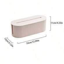1pc Hidden Wire Storage Box, Electrical Socket Organizer Box, Multi-Function Cable Organizer Box Back To School