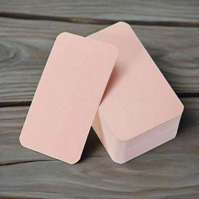 100pcs 3.54"X2"Small Blank Paper Message Note Business Cards Double-Sided Mini Greeting Place Name Vocabulary Word Flash Cards Graffiti Scrapbookings DIY Gift Tags Label