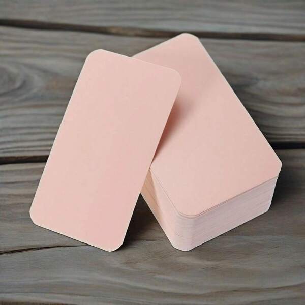 100 pièces Petites cartes de message papier vierges 3,54 po x 2 po, cartes de visite mini recto-verso, cartes éclair pour vocabulaire, étiquettes de cadeau DIY pour graffitis et scrapbooking