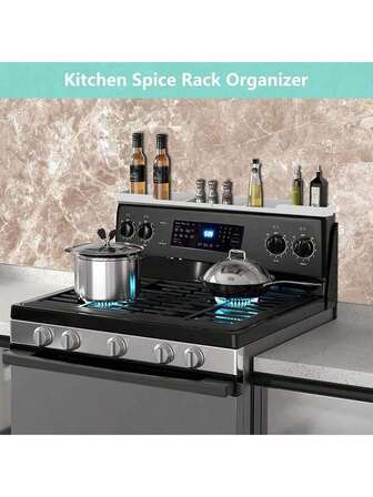 1/2 st silikon kryddhylla, kökstillbehör för spishäll