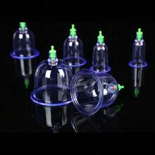 7pcs Set Vacuum Suction Cup Set: Suction Gun, Suction Cup, Back Massage Can, Traditional Chinese Cupping Can - Non-Alcoholic, No Battery