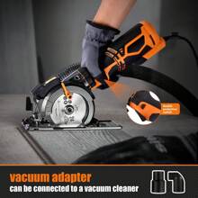 DOVAMAN Circular Saw With Metal Handle, 6 Blades(4½", 4¾"), Cutting Depth 1-11/16" (90°), 1-3/8" (45°), Laser Guide, Corded Saw For Wood