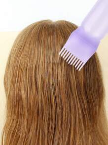 Botella de 120ml para teñir el cabello con peine, champú y herramienta aplicadora - Aplicación de color de cabello fácil y precisa, esencial para volver a la escuela, viajes y vacaciones, accesorios para el cabello para mujeres