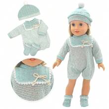 Convient pour les poupées reborn de 16 à 18 pouces/40,6 à 45,7 cm, 20 styles de robes convenant comme cadeaux pour enfants (à l'exclusion des poupées) - multicolore - Voir 9
