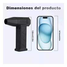 Soplador De Aire Ventilador Mini Turbo Jet 130000 Rpm 52 M/s,Ventilador Turbo Mini Jet ,Sopladora - Negro - Ver 8