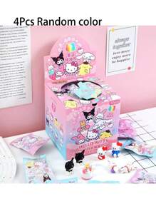 Sanrio 8 Sacolas Surpresa Sanrio com Borracha de Desenho Animado, Lindas Caixas Surpresa para Papelaria Estudantil, Rascunhos para Limpar, Volta às Aulas, Prêmios Escolares, Presentes de Aniversário, Presentes para Festas, Presentes para Festivais, Material Escolar, Presentes para Crianças na Escola