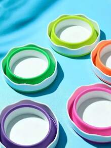 1 pezzo Porta-pennelli multicolore, tazza pieghevole mini in silicone per lavare i pennelli ad acquerello, secchiello portatile per la pulizia dell'arte, perfetto per la pittura, il disegno e la creazione artistica, strumento essenziale per artisti, accessorio artistico vivace, supporto per pennelli in silicone durevole, bottiglia spray mini pieghevole in silicone per un uso versatile come portapenne, articoli per il ritorno a scuola, forniture scolastiche