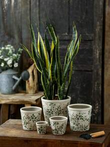 Duży rozmiar Vintage Nordic Style Hydroponic Planter Pot, Kreatywny rustykalny wystrój dla storczyków, Pothos, sukulentów