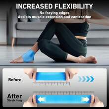 10 PIEZAS de Cinta Kinesiológica para Tobillo, Cinta para Tobillo Precortada, Transpirable, Cinta Kinesiológica Atlética Elástica para Soporte de Tobillo y Músculo para talla grande Deportes - Multicolor - Ver 4