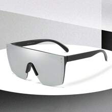 Gafas deportivas de plástico personalizadas con estilo callejero de moda para mujer, resistentes al viento, para uso al aire libre, conducción y ciclismo