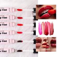 Set de 6 tintes labiales: duraderos, resistentes al agua, hidratantes, fórmula ligera, no pegajosa, de alta duración, aplicación suave, acabado natural, perfectos para todo tipo de piel, ideales para uso diario y ocasiones especiales.