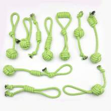 Juguetes de cuerda pequeños adecuados para perros pequeños, juego de juguetes de cuerda interactivos para mascotas, incluye beneficios de entrenamiento divertido y limpieza dental, juguetes de cuerda resistentes para masticadores agresivos, kit de juguetes de cuerda dental resistente para perros medianos, juego de 10 juguetes de masticación y tirones indestructibles para cachorros en etapa de dentición