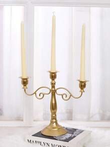 1pc/3pcs Alloy Candelabra Metal 5-Arms/3 Arms Candle Holders Home Wedding Ornament Candlesticks Event Candle Stand Table Centerpiece, Home Decoration
