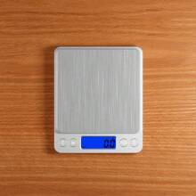 Báscula digital de acero inoxidable de alta precisión de 0.1g y alta capacidad de 3kg, con conversión de unidades inteligente y LCD retroiluminado, para granos de café, hornear, leche en polvo, proteína en polvo, joyería, hierbas chinas, alimentos para mascotas y alimentos de cocina (Batería no incluida) Vuelta al colegio