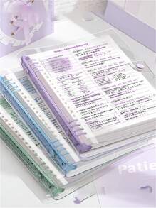 Cuaderno de 60 páginas A5 de cuero suave transparente a granel, con páginas perforadas, tornillo desmontable y diseño impermeable - perfecto para suministros de oficina diarios y estilo minimalista | Cuaderno minimalista | Cuaderno impermeable, Útiles escolares