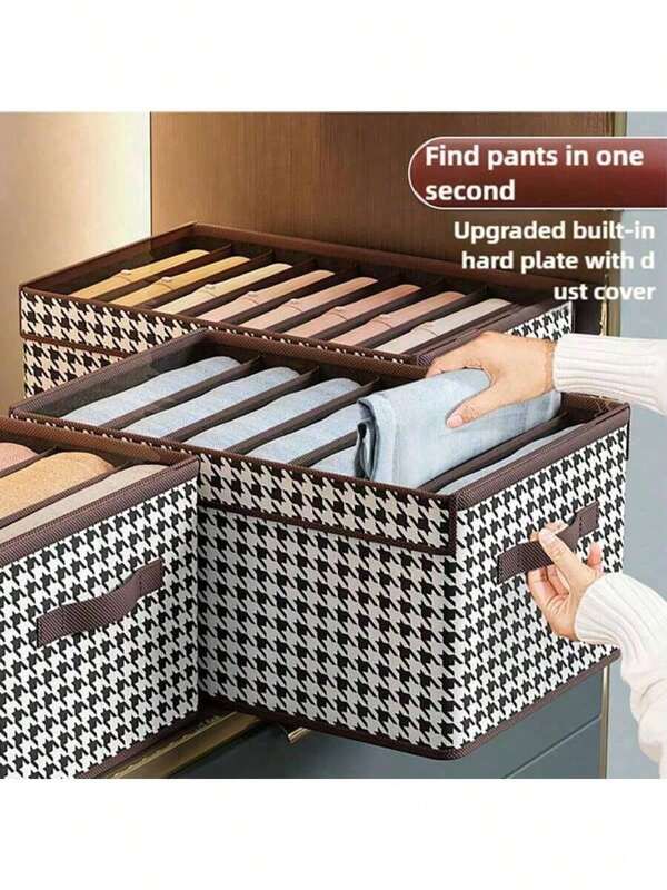Foldable Underwear And Bra Storage Box, Multi-Compartment Organizer Basket, Non-Woven Fabric Portable Wardrobe Divider, Storage Bin For Home, Travel, Dorm